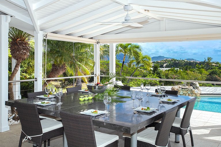 Sxm040 – Elegant villa with lagoon views in Terres Basses