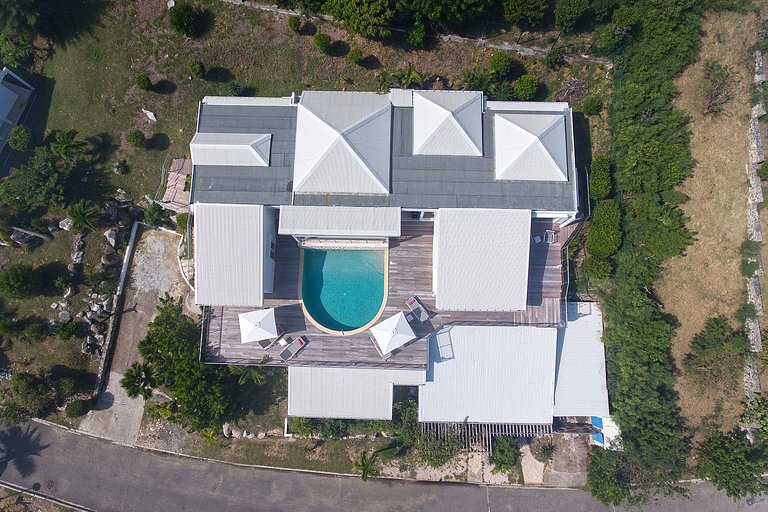 Sxm038 – Villa com vista para o mar perto de Baie Orientale