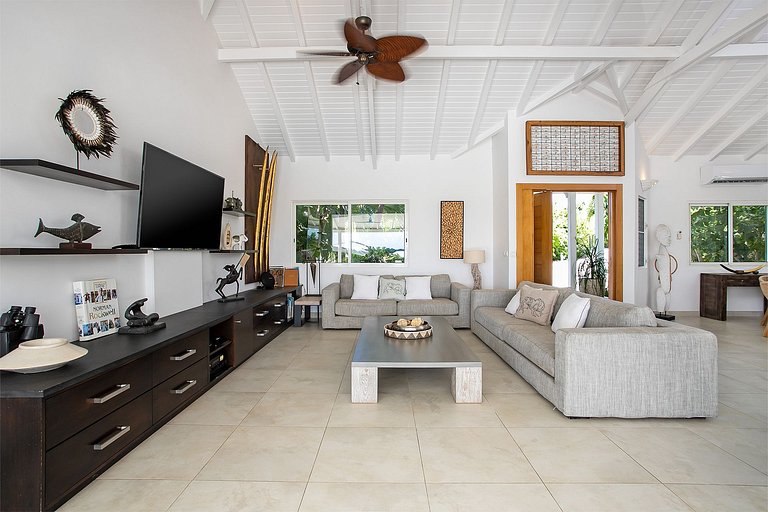 Sxm040 – Elegante villa com vista para a lagoa em Terres Bas