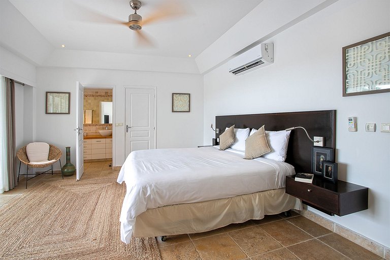 Sxm040 – Elegante villa con vistas a la laguna en Terres Bas