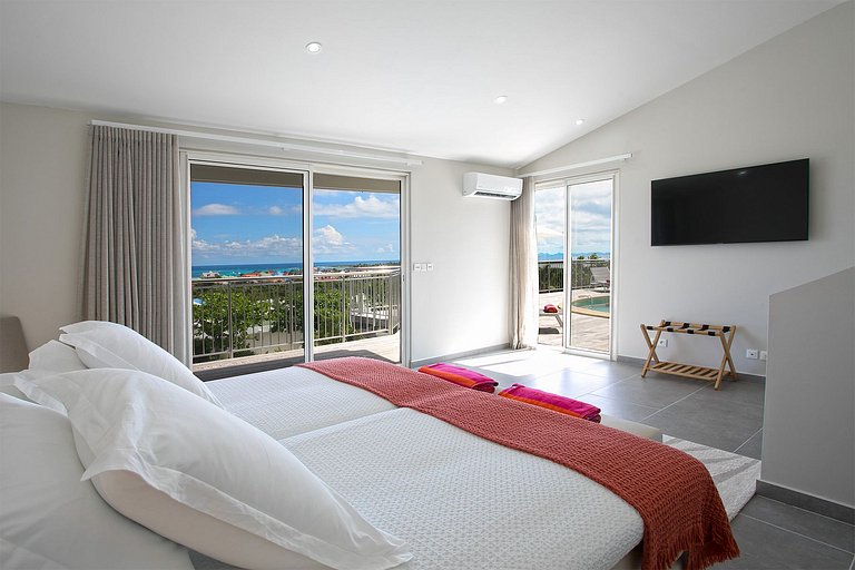 Sxm038 – Villa con vista al mar cerca de Baie Orientale Beac