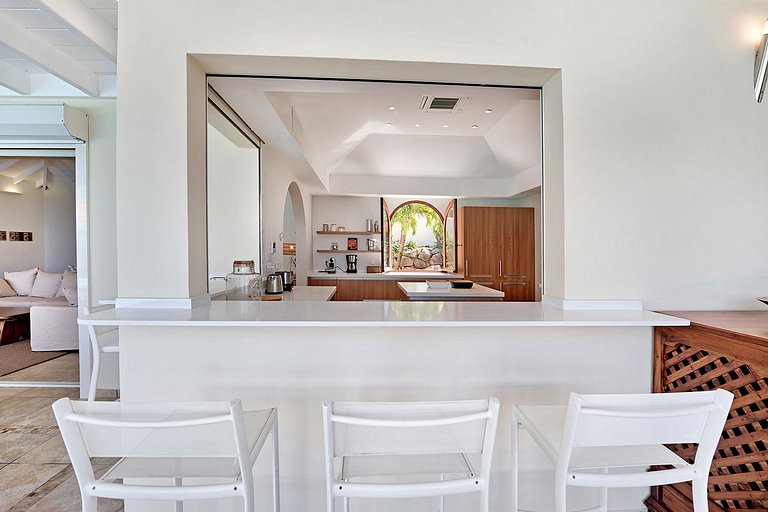 Sxm037 – Villaelegante con vistas al mar en Happy Bay