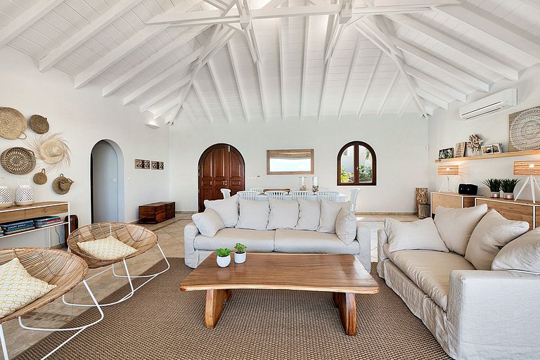 Sxm037 – Villaelegante con vistas al mar en Happy Bay