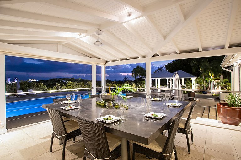 Sxm040 – Elegant villa with lagoon views in Terres Basses