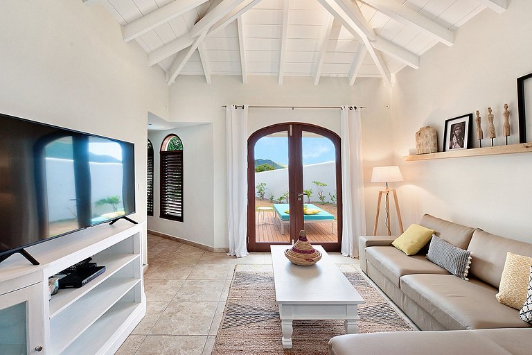 Sxm037 – Villaelegante con vistas al mar en Happy Bay