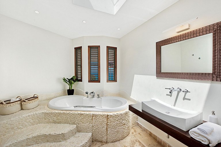 Sxm037 – Villa elegante com vista para o mar em Happy Bay