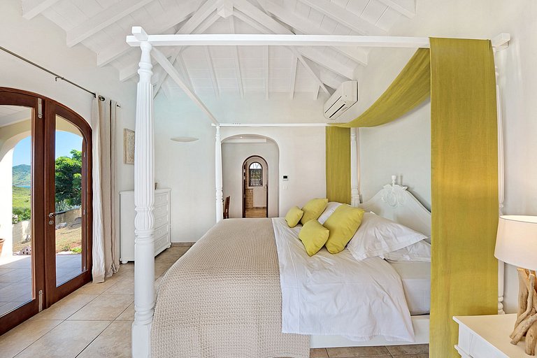 Sxm037 – Villa elegante com vista para o mar em Happy Bay