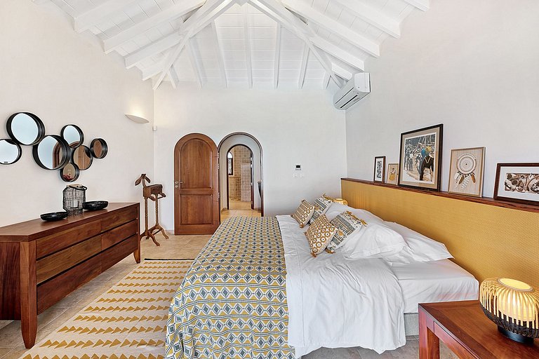 Sxm037 – Villa elegante com vista para o mar em Happy Bay