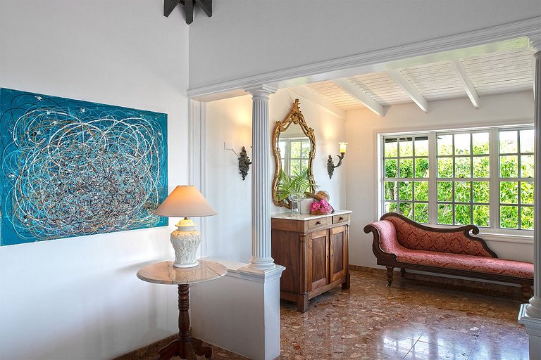 Sxm036 – Villa de estilo colonial com vista para o mar em Te