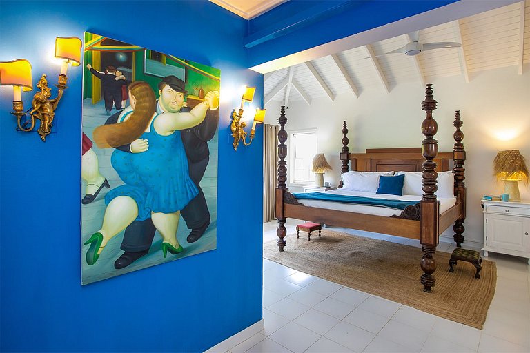 Sxm036 – Villa de estilo colonial com vista para o mar em Te
