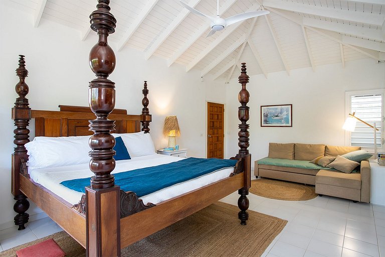 Sxm036 – Villa de estilo colonial com vista para o mar em Te