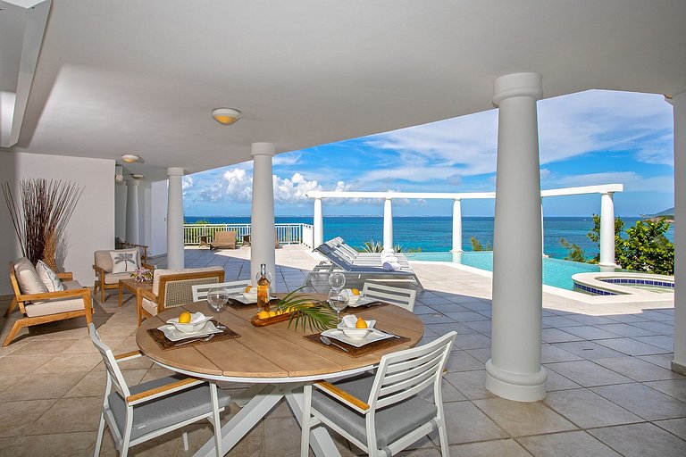 Sxm035 – Casa sobre acantilado con vistas al mar en Baie Rou