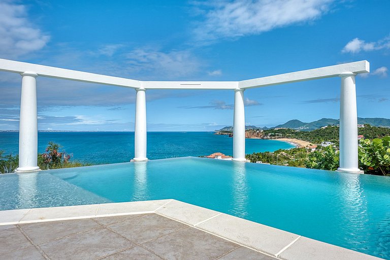Sxm035 – Casa sobre acantilado con vistas al mar en Baie Rou