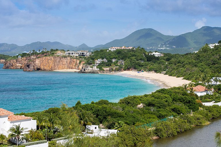 Sxm035 – Casa sobre acantilado con vistas al mar en Baie Rou