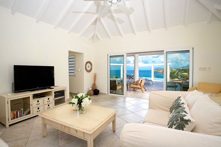 Sxm035 – Casa no penhasco com vista para o mar em Baie Rouge
