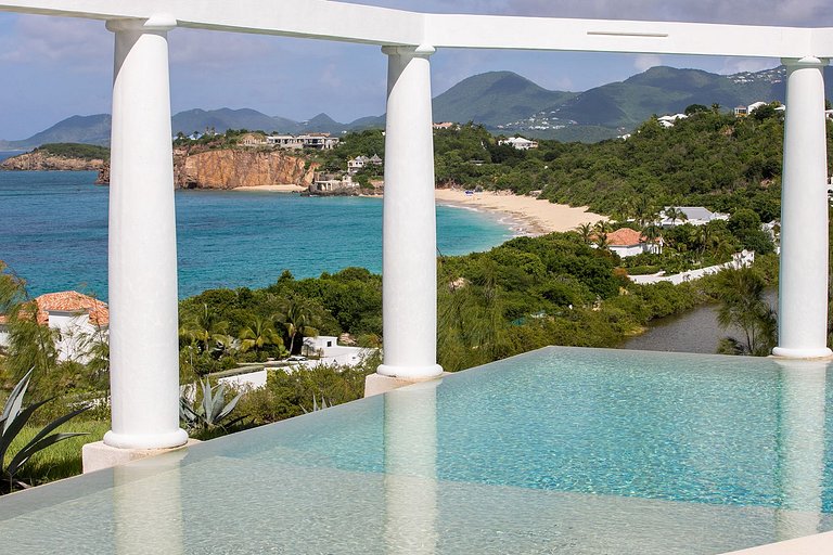Sxm035 – Casa sobre acantilado con vistas al mar en Baie Rou