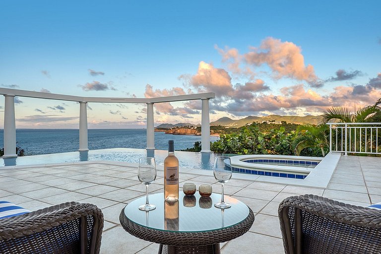 Sxm035 – Casa sobre acantilado con vistas al mar en Baie Rou