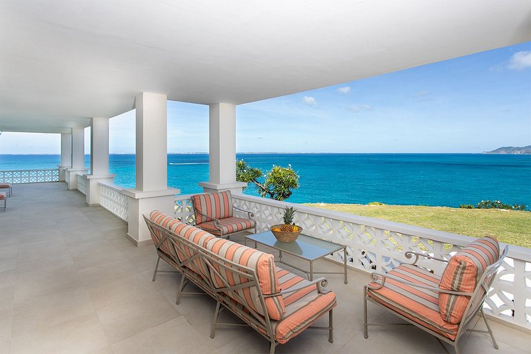 Sxm034 – Villa no penhasco com vista para o mar em Terres Ba