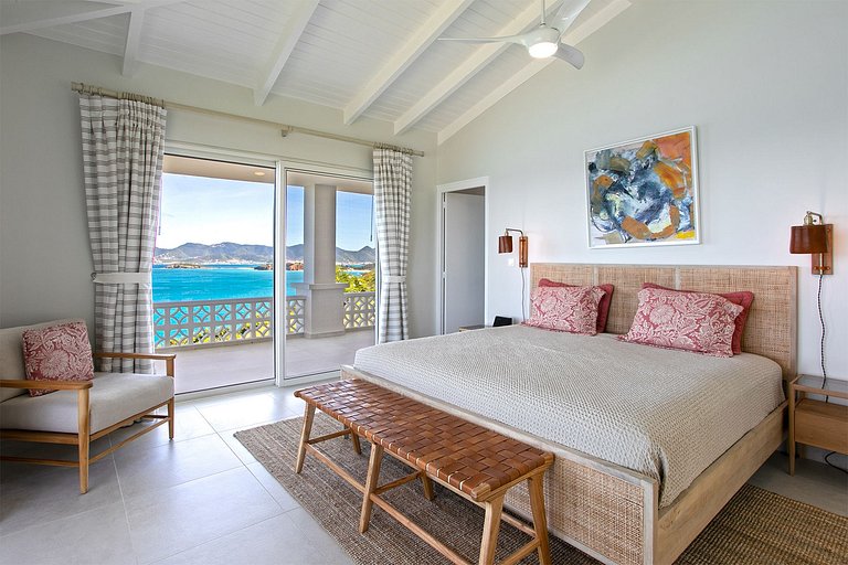 Sxm034 – Villa en falaise avec vue sur la mer à Terres Basse
