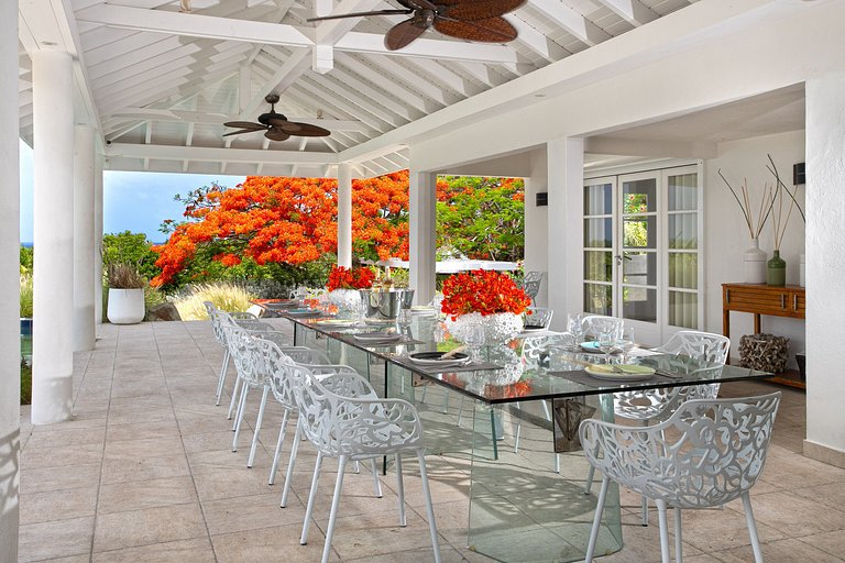 Sxm033 – Villa avec vue sur la mer et piscine à Terres Basse