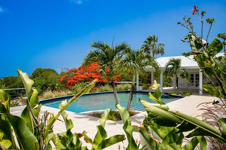Sxm033 – Villa con vista al mar y piscina en Terres Basses