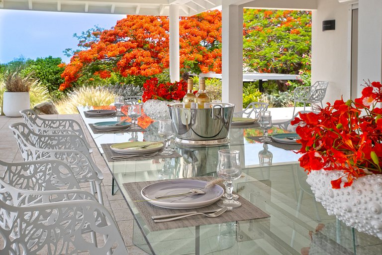 Sxm033 – Villa con vista al mar y piscina en Terres Basses
