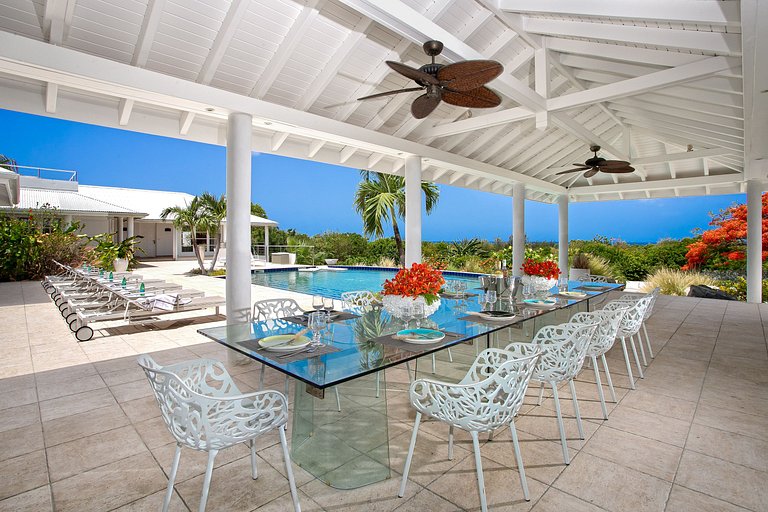 Sxm033 – Villa avec vue sur la mer et piscine à Terres Basse