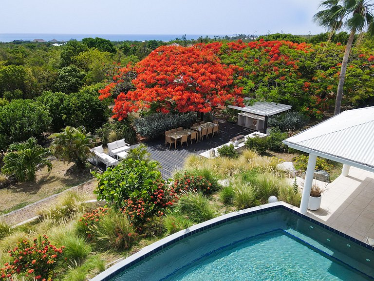 Sxm033 – Oceanview villa with large pool in Terres Basses