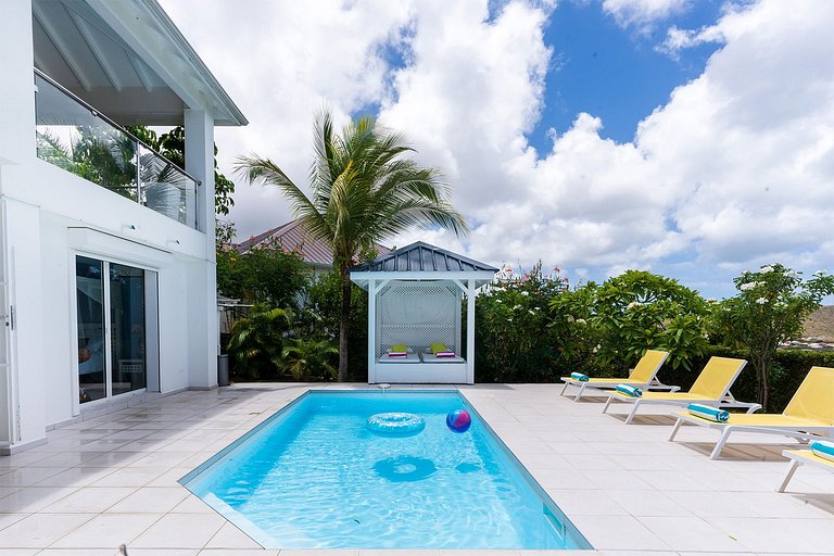 Sxm031 – Casa con vista al mar cerca de Happy Bay