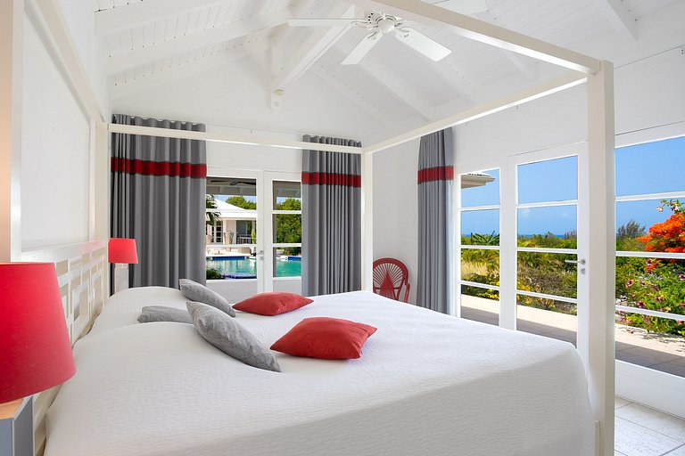 Sxm033 – Villa com vista para o mar e piscina em Terres Bass