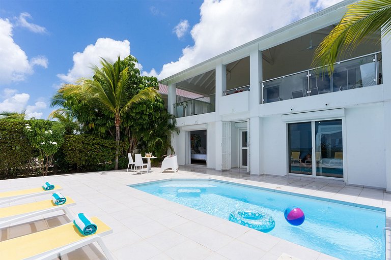 Sxm031 – Casa com vista para o mar perto de Happy Bay