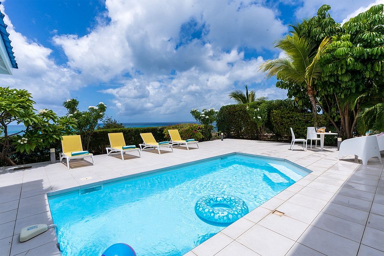 Sxm031 – Casa com vista para o mar perto de Happy Bay