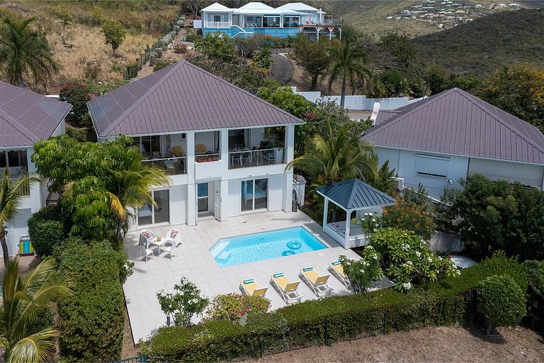 Sxm031 – Maison avec vue sur la mer près de Happy Bay