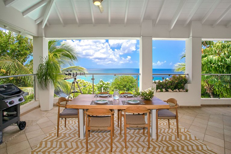 Sxm031 – Casa con vista al mar cerca de Happy Bay