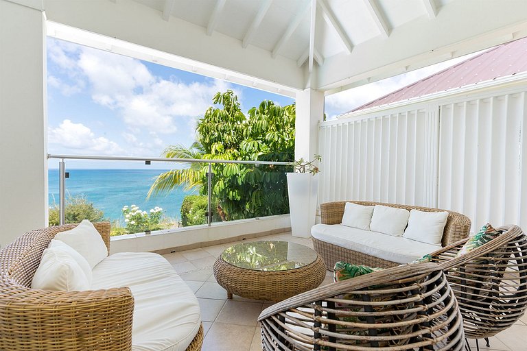 Sxm031 – Casa con vista al mar cerca de Happy Bay