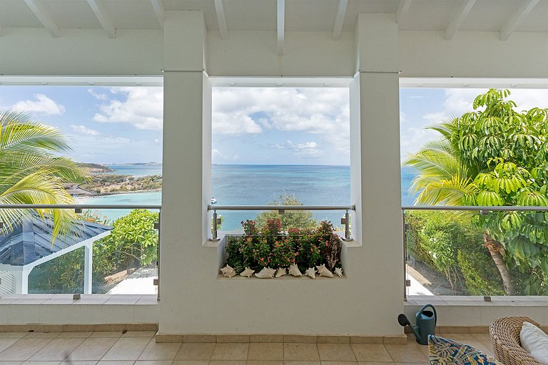Sxm031 – Casa com vista para o mar perto de Happy Bay