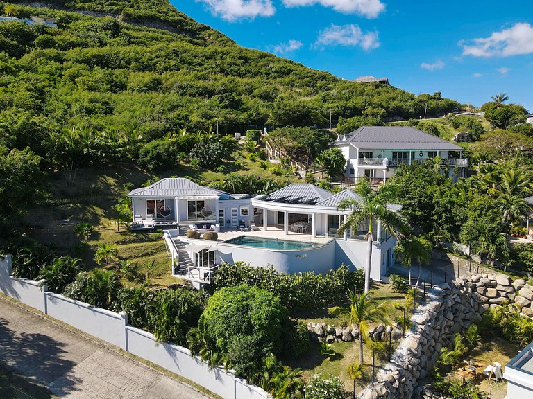 Sxm030 – Villa con vista al mar y piscina en Mont Vernon