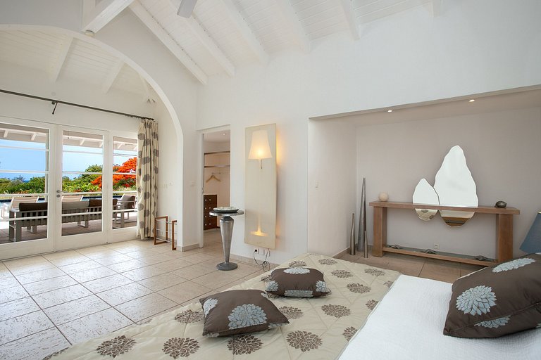 Sxm033 – Villa con vista al mar y piscina en Terres Basses