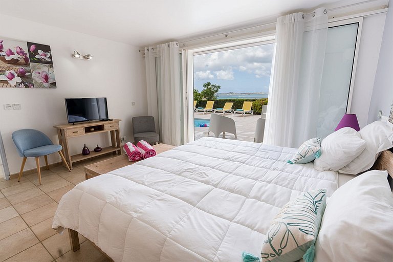 Sxm031 – Casa con vista al mar cerca de Happy Bay