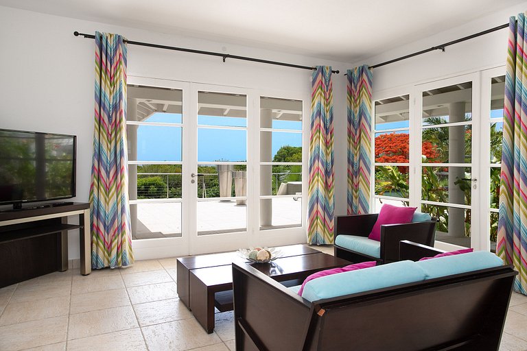 Sxm033 – Villa con vista al mar y piscina en Terres Basses