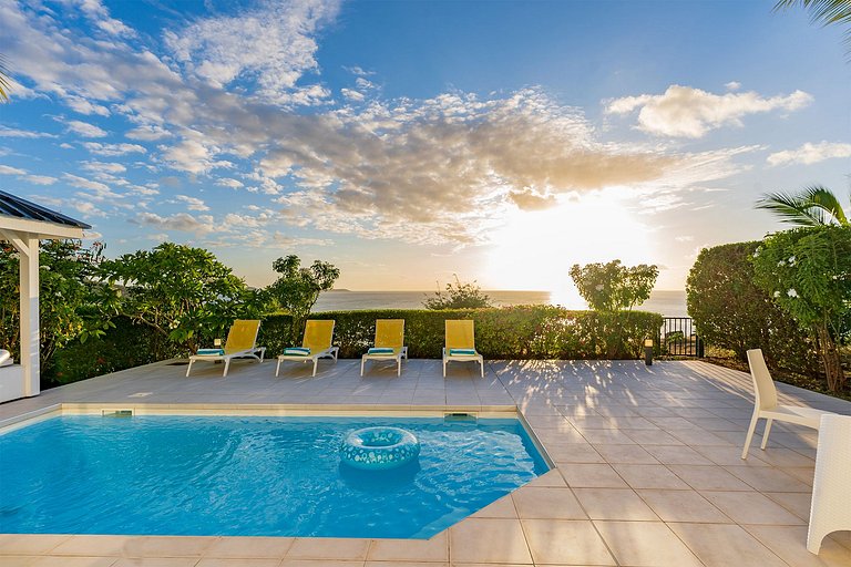 Sxm031 – Casa con vista al mar cerca de Happy Bay