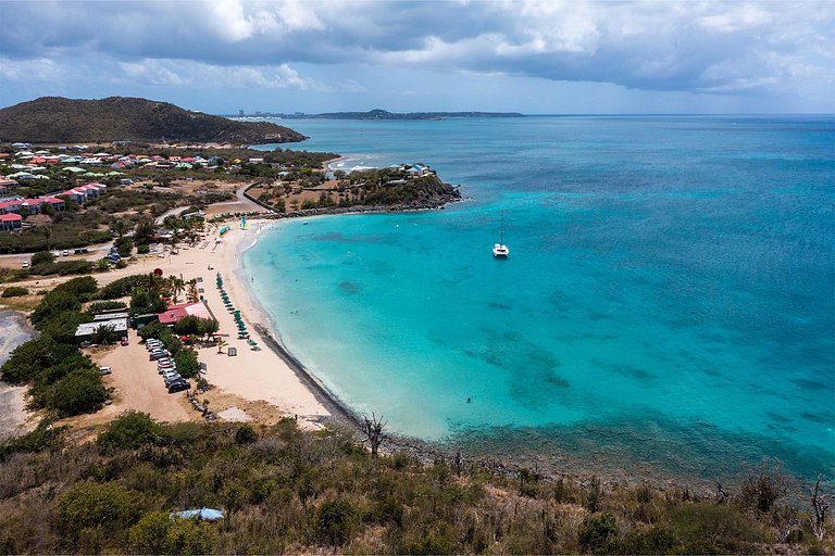 Sxm031 – Casa com vista para o mar perto de Happy Bay