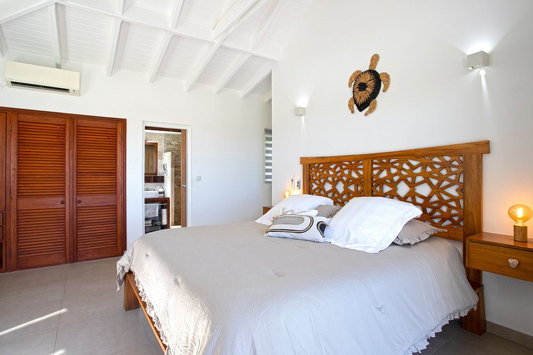 Sxm030 – Villa avec vue sur la mer et piscine à Mont Vernon