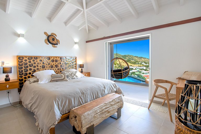 Sxm030 – Villa con vista al mar y piscina en Mont Vernon