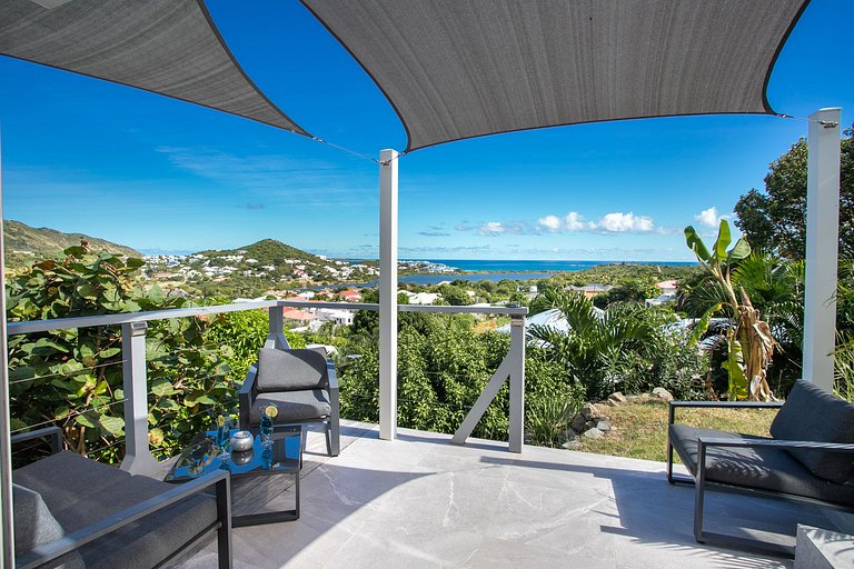 Sxm030 – Villa com vista para o mar e piscina em Mont Vernon