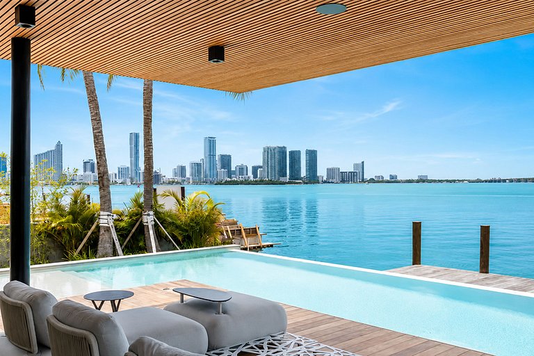 Mia017 - Mansão à beira da baía em Miami Beach