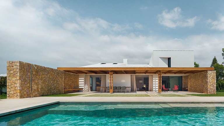 Alg031 – Contemporary cliffside villa with ocean views
