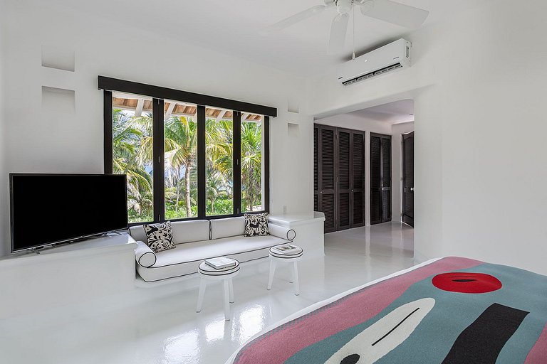 Pta005 - Superbe villa entre la plage et palmeraie en Xpu-Ha