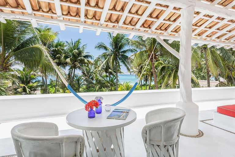 Pta005 - Superbe villa entre la plage et palmeraie en Xpu-Ha