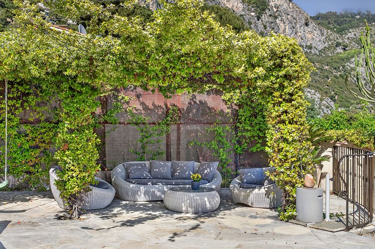 Azu006 - Bela villa acima de Eze-sur-Mer, Riviera Francesa